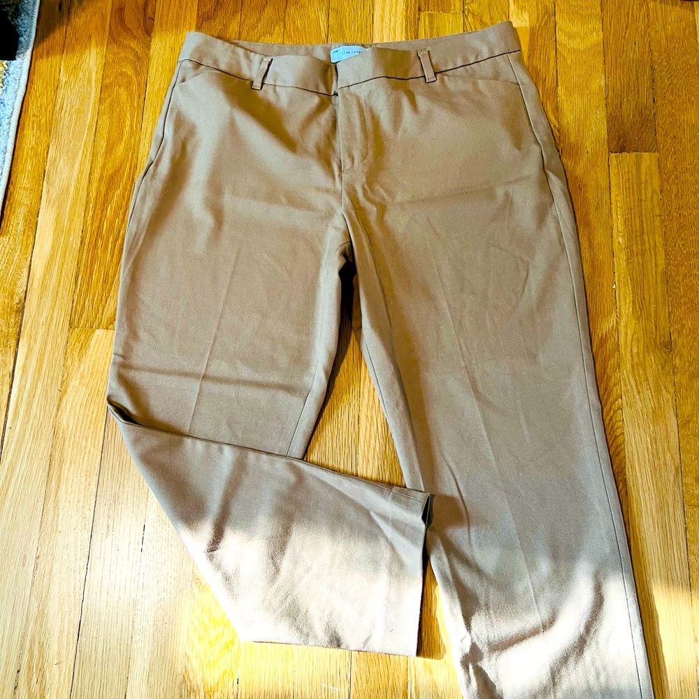Gap slim cropped khaki dress pants women